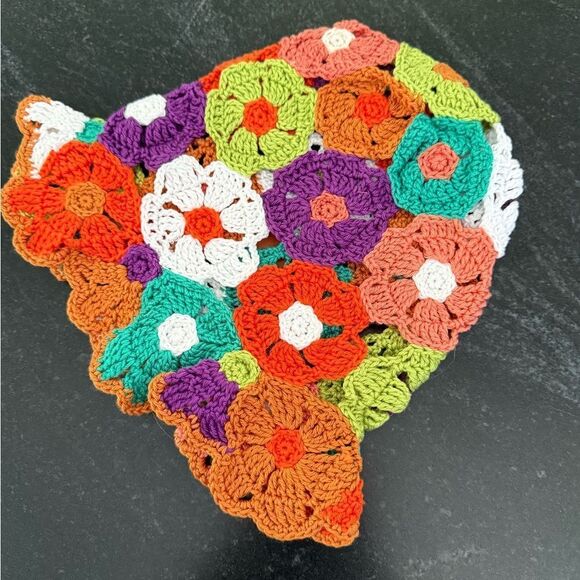 FREE PEOPLE Sancho Cotton Crochet Hat, note: Sancho label marked main image 5